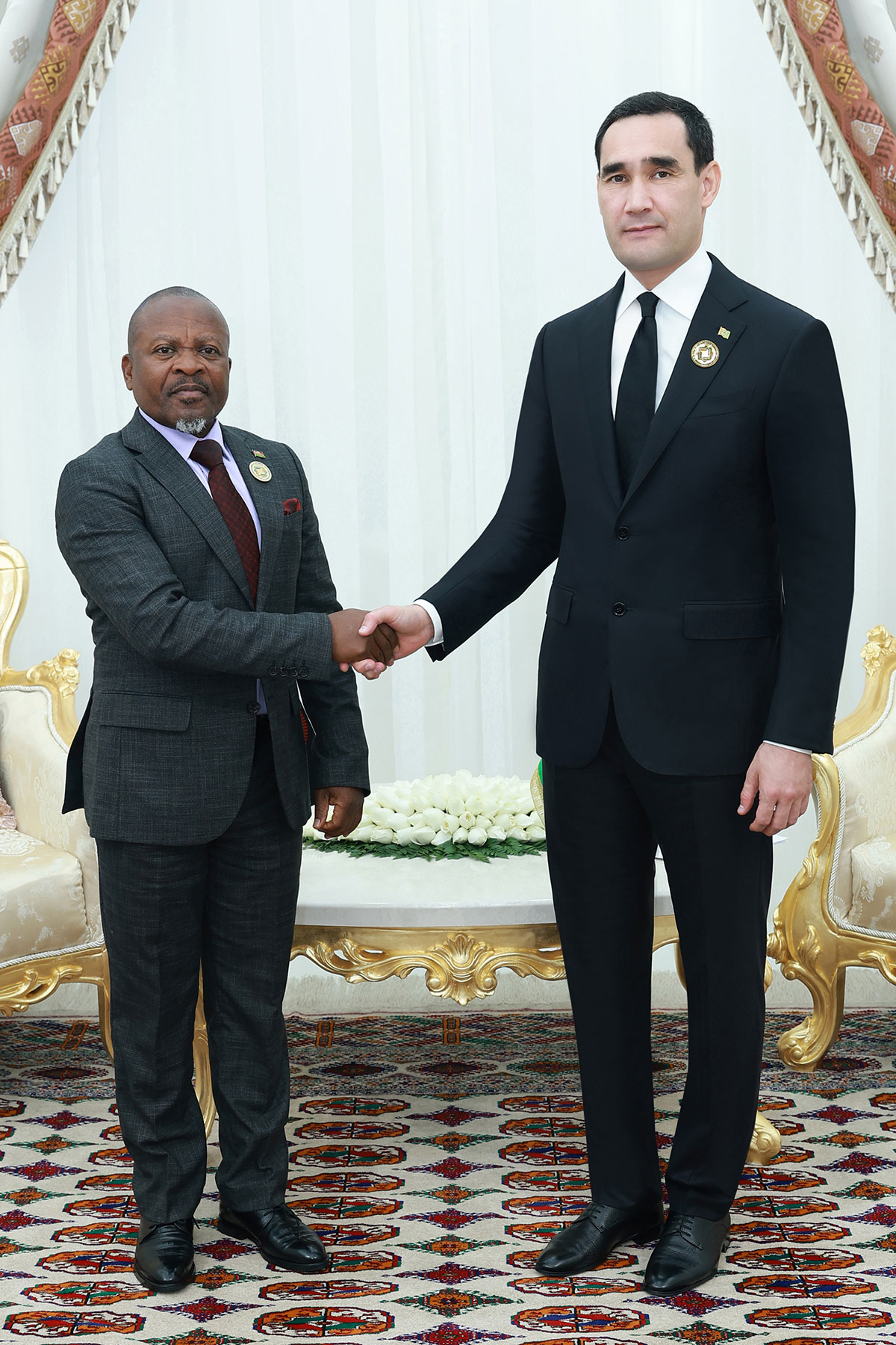 The President of Turkmenistan met with the Vice President of the Republic of Malawi
