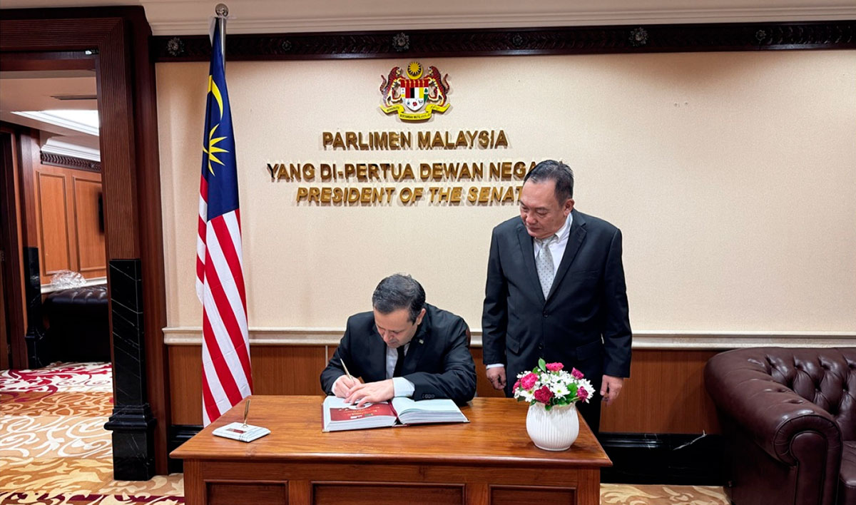 Türkmenistanyň Malaýziýadaky Ilçisi bilen Malaýziýanyň Senatynyň Başlygynyň arasynda duşuşyk geçirildi