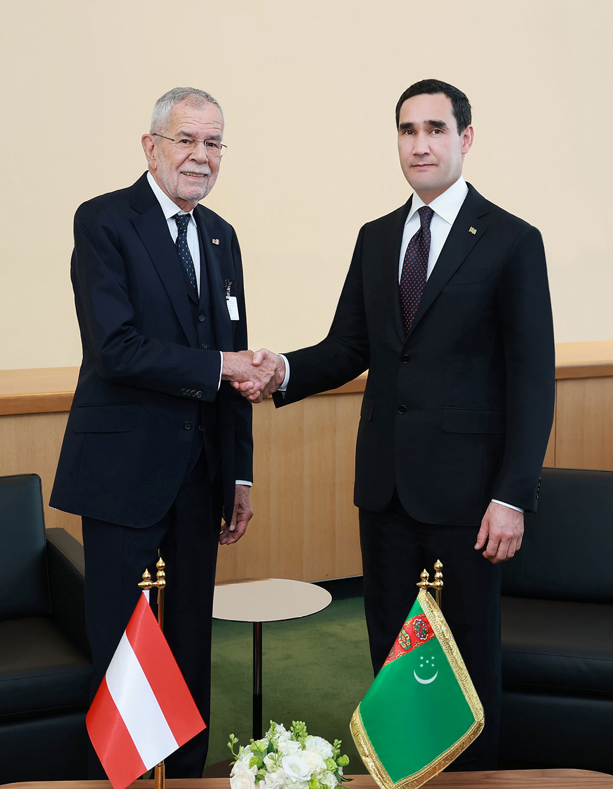 Meeting of the President of Turkmenistan with the Federal President of Austria