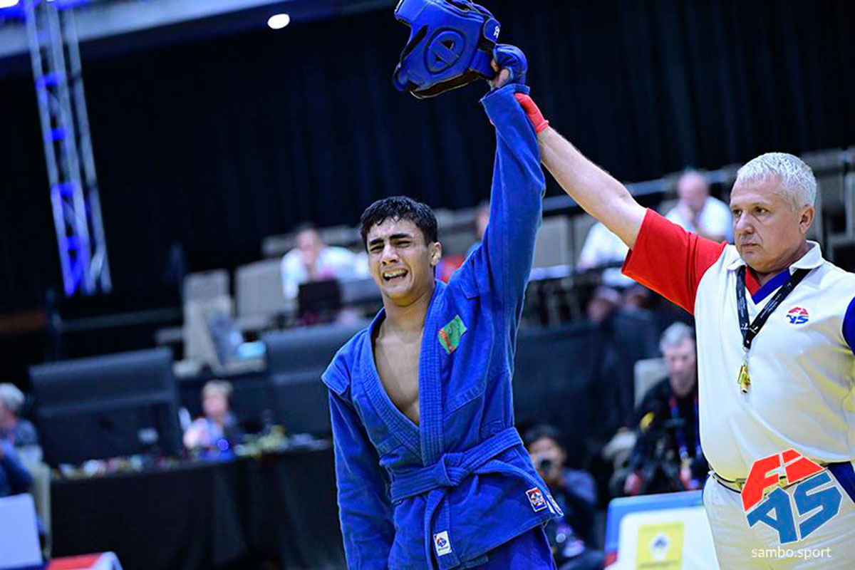 Turkmen sambo athletes won their first gold at the World Youth and Junior Championships in Indonesia