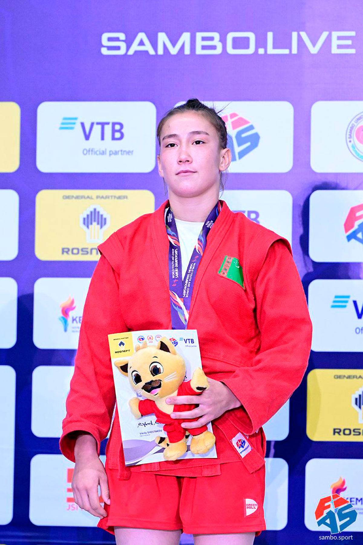 Turkmen sambo athletes won their first gold at the World Youth and Junior Championships in Indonesia