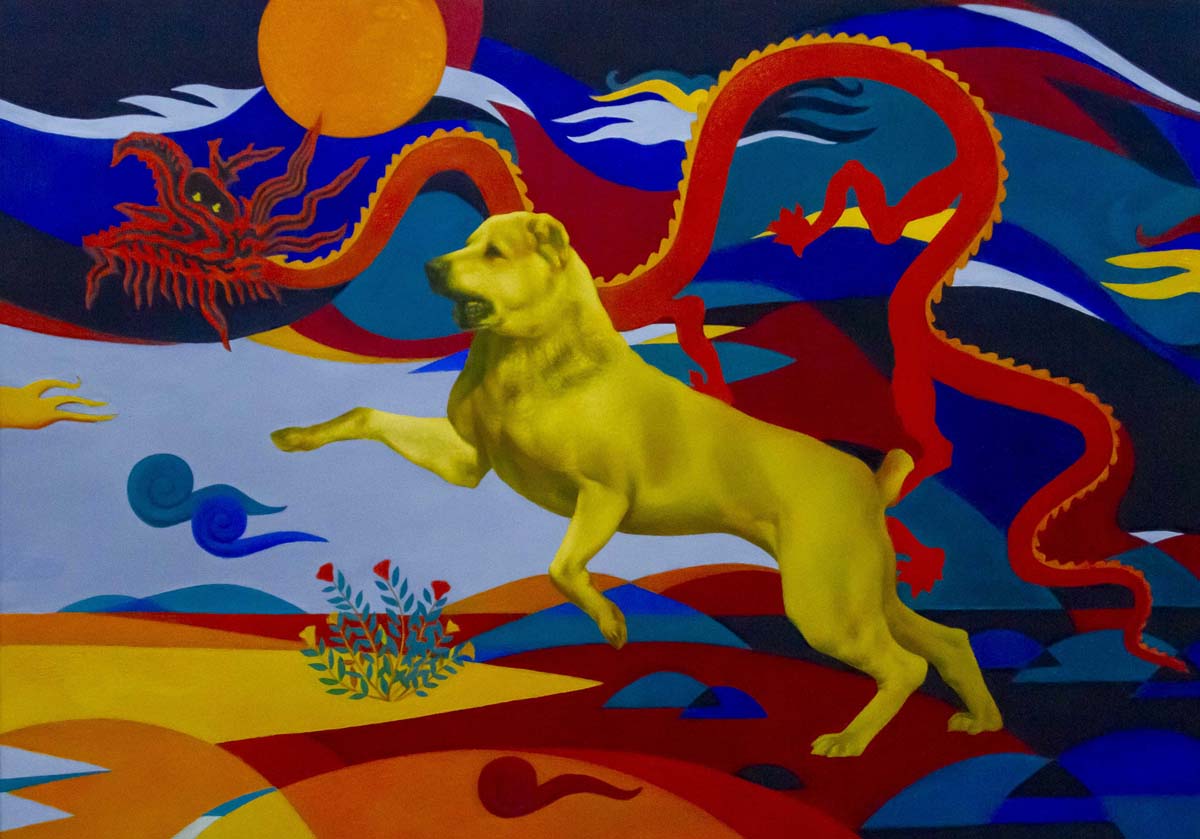 An exhibition of works by Turkmen artists dedicated to Alabay day