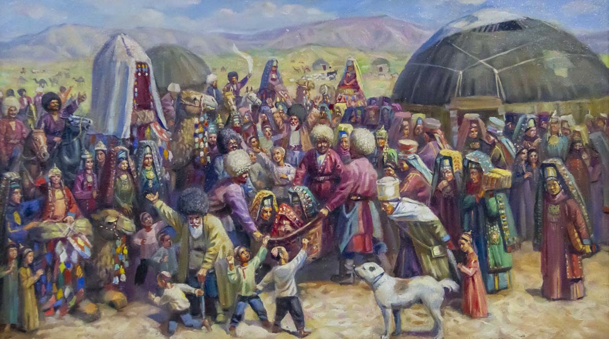 An exhibition of works by Turkmen artists dedicated to Alabay day