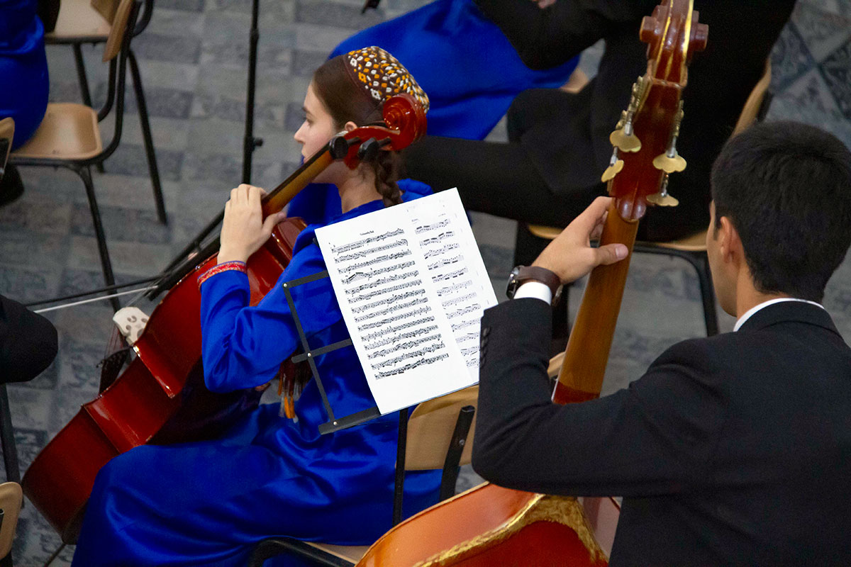 The Turkmen national conservatory celebrated the anniversary of Johann Sebastian Bach