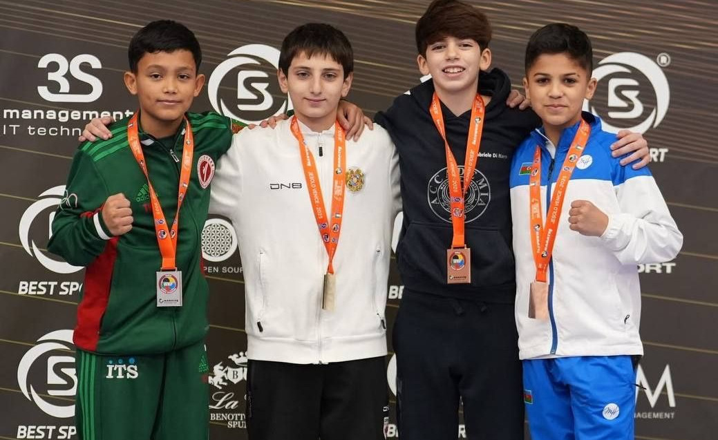 A karateka from Turkmenistan won silver at the Youth league tournament in Italy