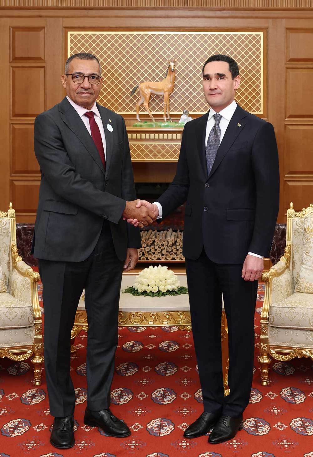 Türkmenistanyň Prezidentiniň San-Tome we Prinsipi Demokratik Respublikasynyň Prezidenti bilen duşuşygy