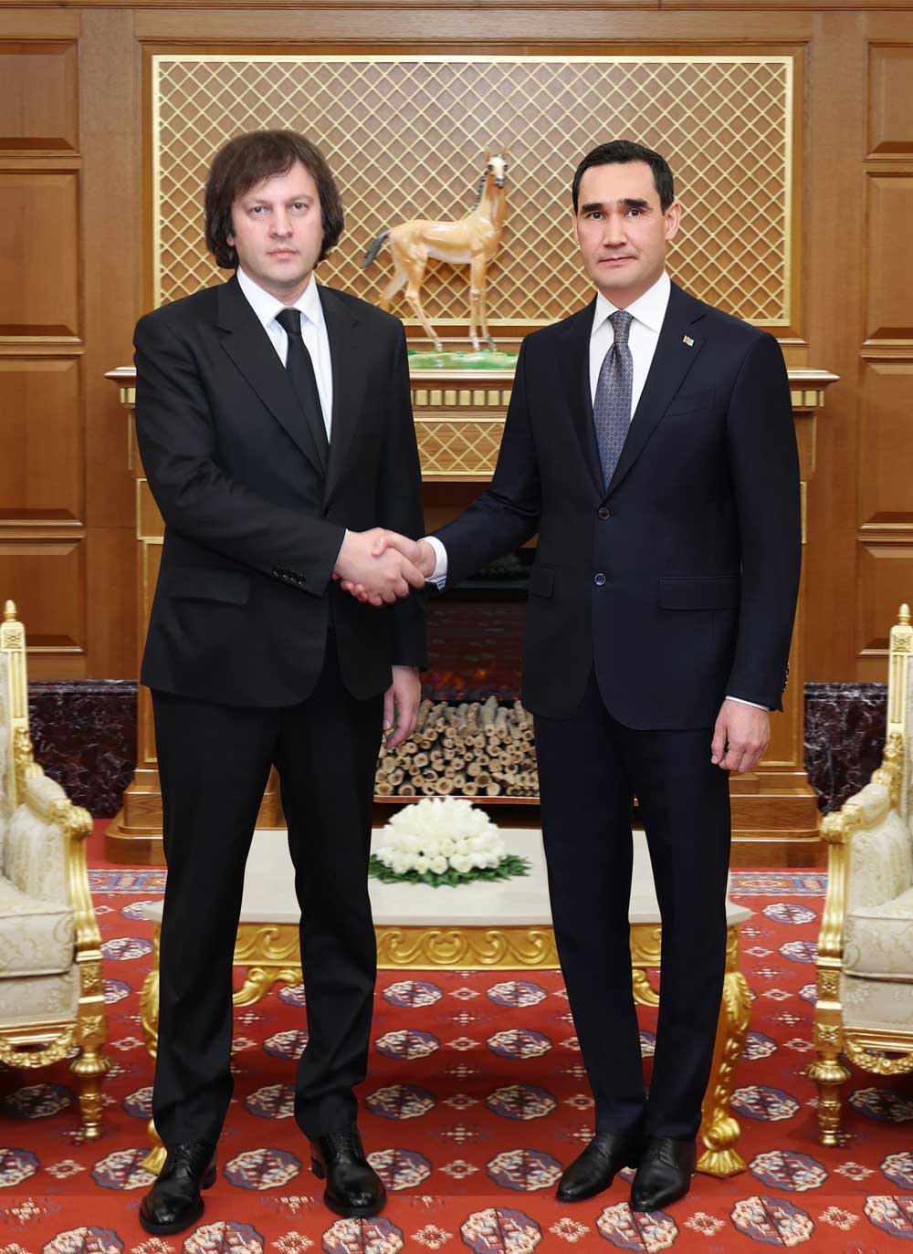 Meeting of the President of Turkmenistan with the Prime Minister of Georgia