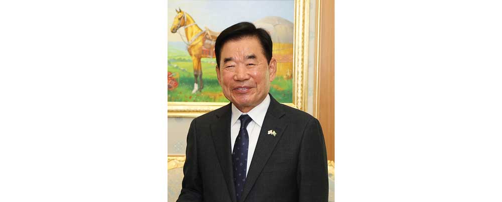 Gahryman Arkadagymyzyň Koreýa Respublikasynyň Bütindünýä innowasiýalary öwreniş institutynyň başlygy bilen duşuşygy