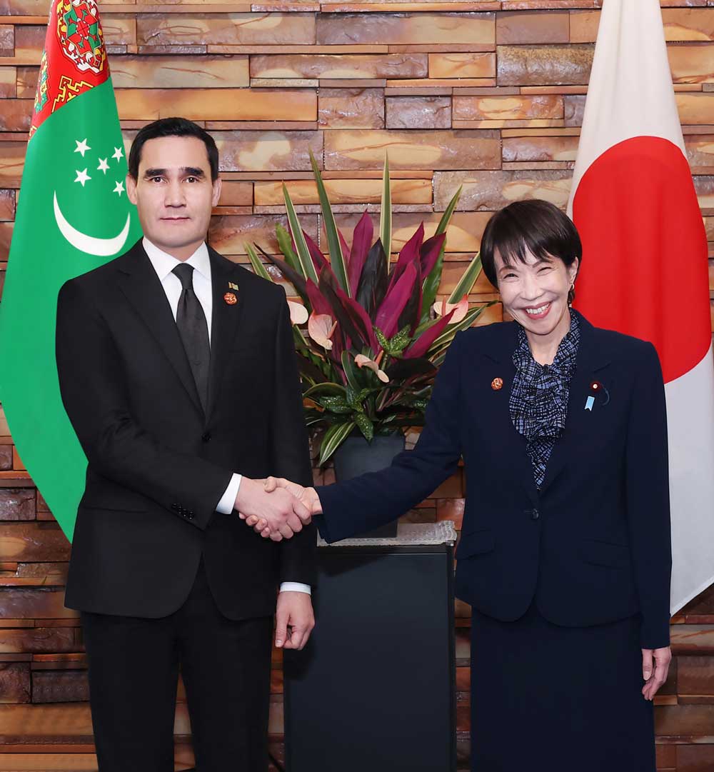 Türkmenistanyň Prezidentiniň Ýaponiýanyň Premýer-ministri bilen duşuşygy