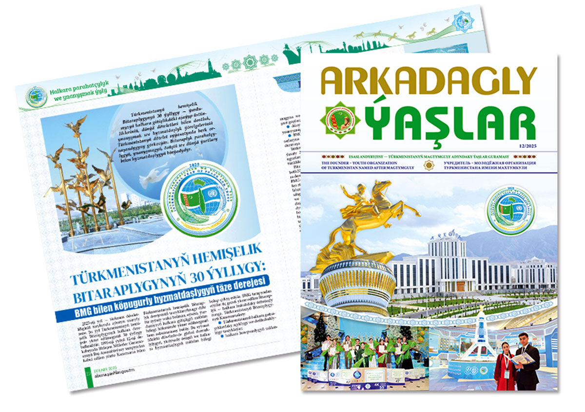 A New Issue of Arkadagly Ýaşlar Magazine Presented to Readers
