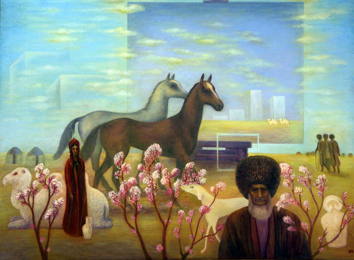 Türkmen suratkeşleriniň ganatly bedewlere bagyşlanan eserleriniň sergisi