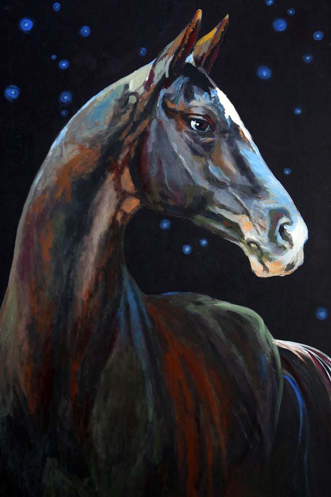 Türkmen suratkeşleriniň ganatly bedewlere bagyşlanan eserleriniň sergisi