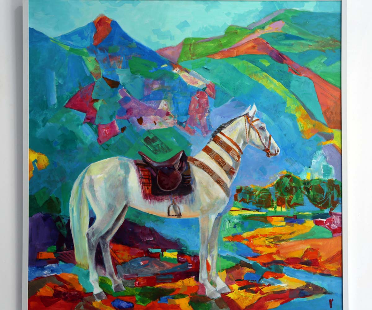 Türkmen suratkeşleriniň ganatly bedewlere bagyşlanan eserleriniň sergisi