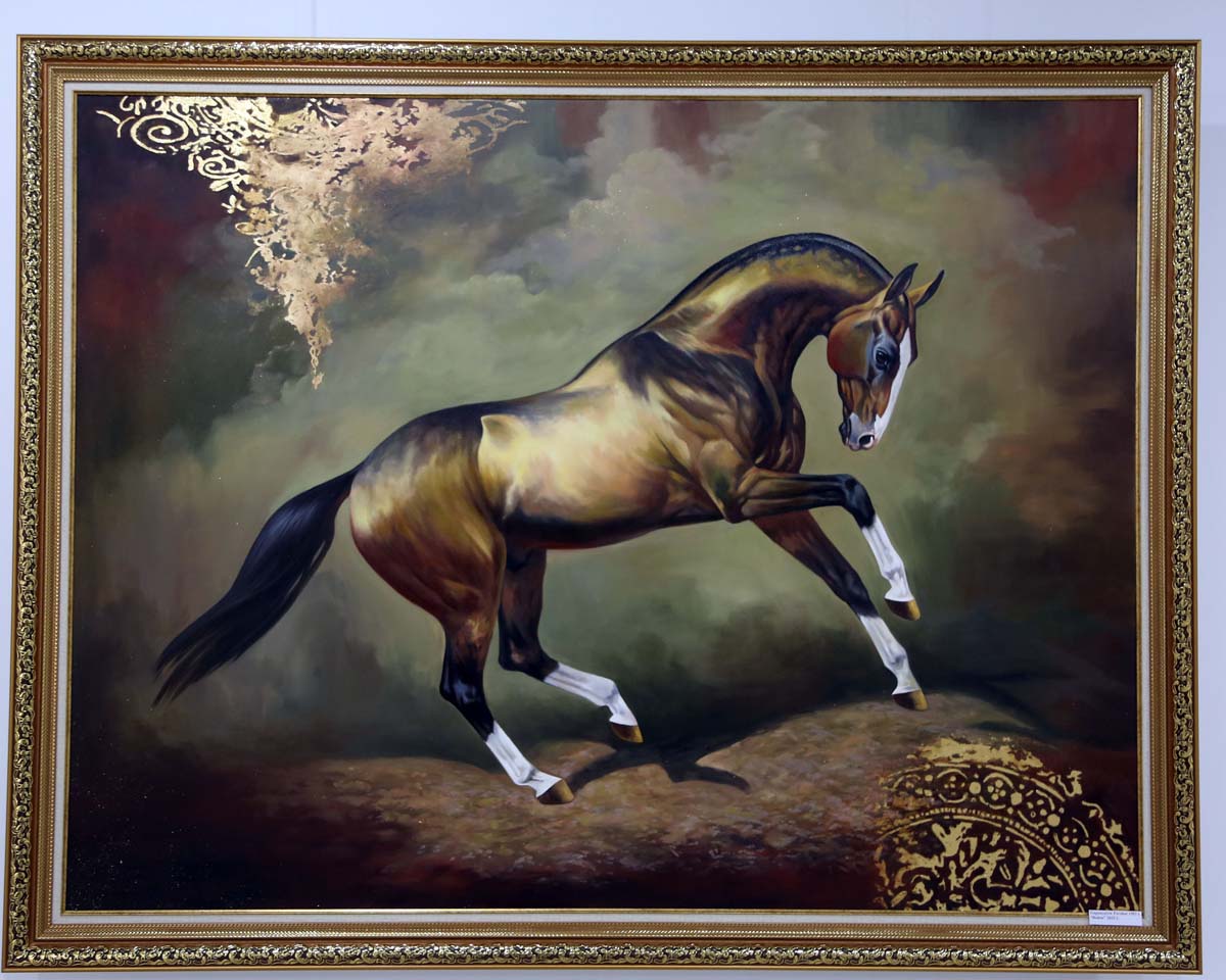 Türkmen suratkeşleriniň ganatly bedewlere bagyşlanan eserleriniň sergisi