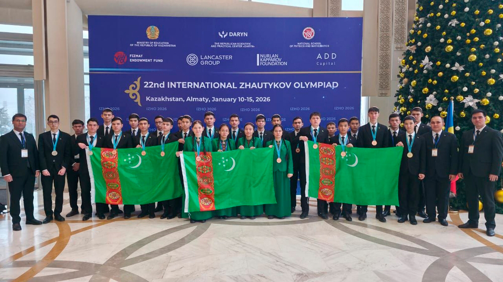 Türkmen mekdep okuwçylary Astana şäherinde geçirilen XXII Halkara Žautykow olimpiadasynda 16 medal gazandylar