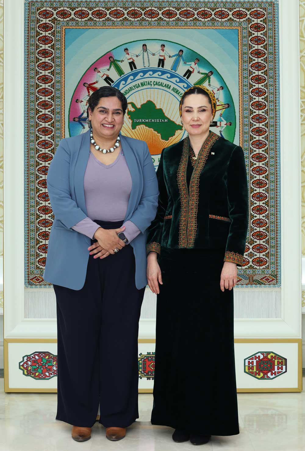 Ynsanperwerlik ruhunda: çagalaryň abadançylygynyň bähbidine hyzmatdaşlygy giňeldip