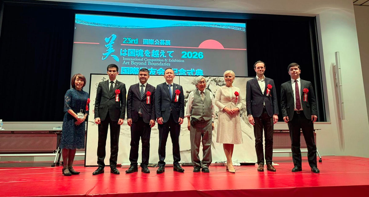 Türkmen mekdep okuwçylarynyň işleri «Çäksiz sungat» atly ýapon sungat sergisinde görkezildi