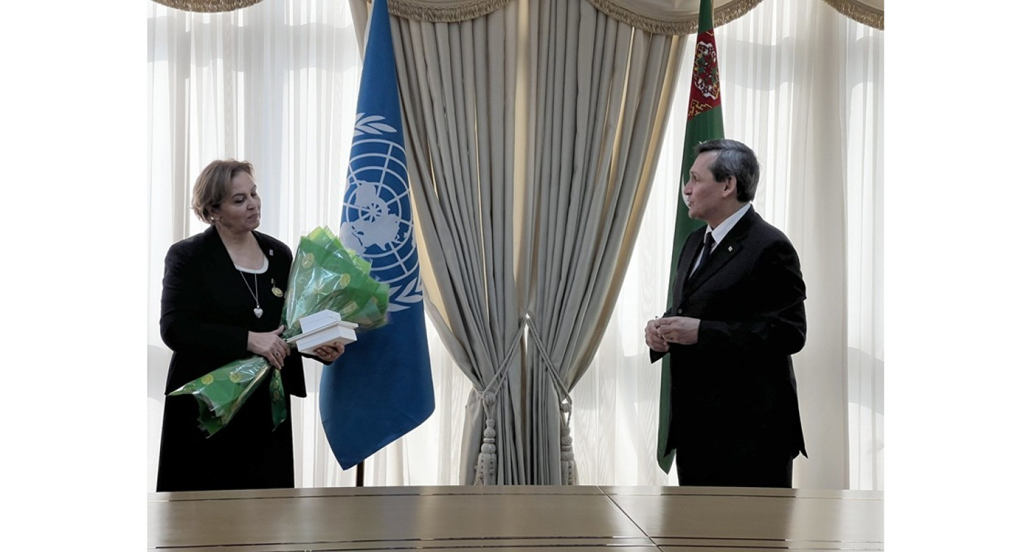 Türkmenistanyň DIM-nde Türkmenistanyň hemişelik Bitaraplygynyň 30 ýyllygy mynasybetli döwlet sylaglaryny gowşurmak dabarasy geçirildi