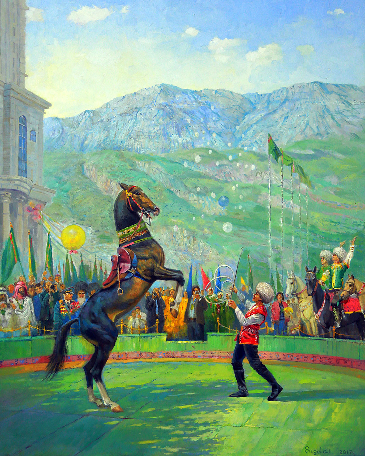 «Стремительные кони нашей Родины» - выставка работ из Золотого фонда академии художеств Туркменистана