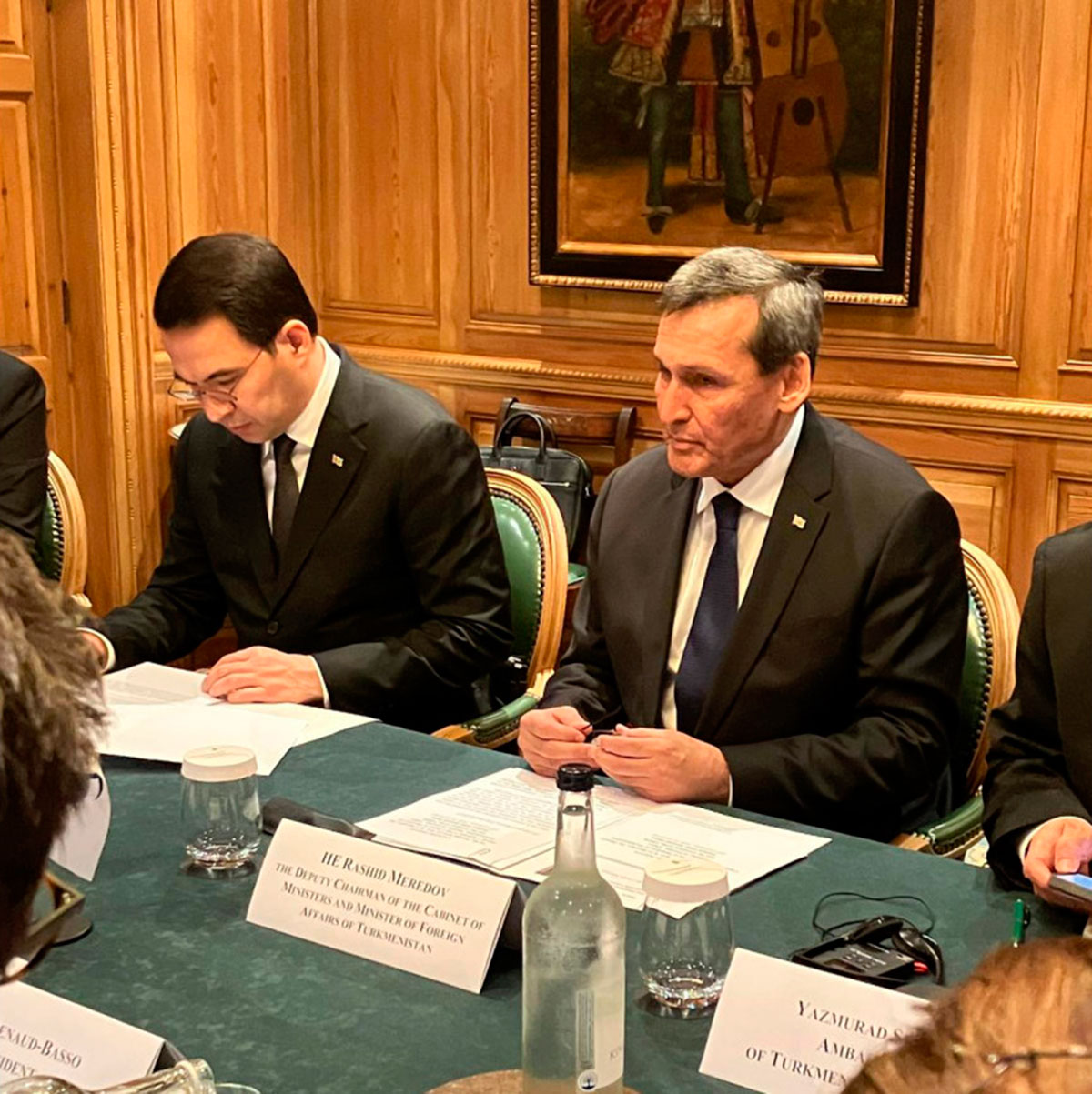 Türkmenistanyň DIM-niň ýolbaşçysy Ýewropanyň täzeleniş we ösüş bankynyň prezidenti bilen gepleşikleri geçirdi