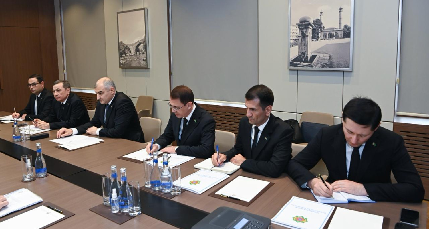 Türkmenistanyň Daşary işler ministriniň orunbasarynyň Azerbaýjanyň Daşary işler ministri bilen duşuşygy