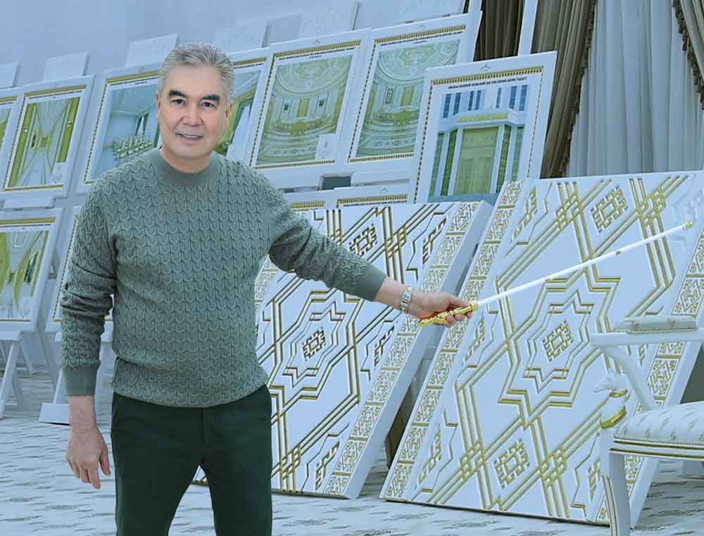 Türkmen halkynyň Milli Lideri, Türkmenistanyň Halk Maslahatynyň Başlygy Gahryman Arkadagymyz Arkadag şäheriniň gurluşygynyň barşy bilen tanyşdy