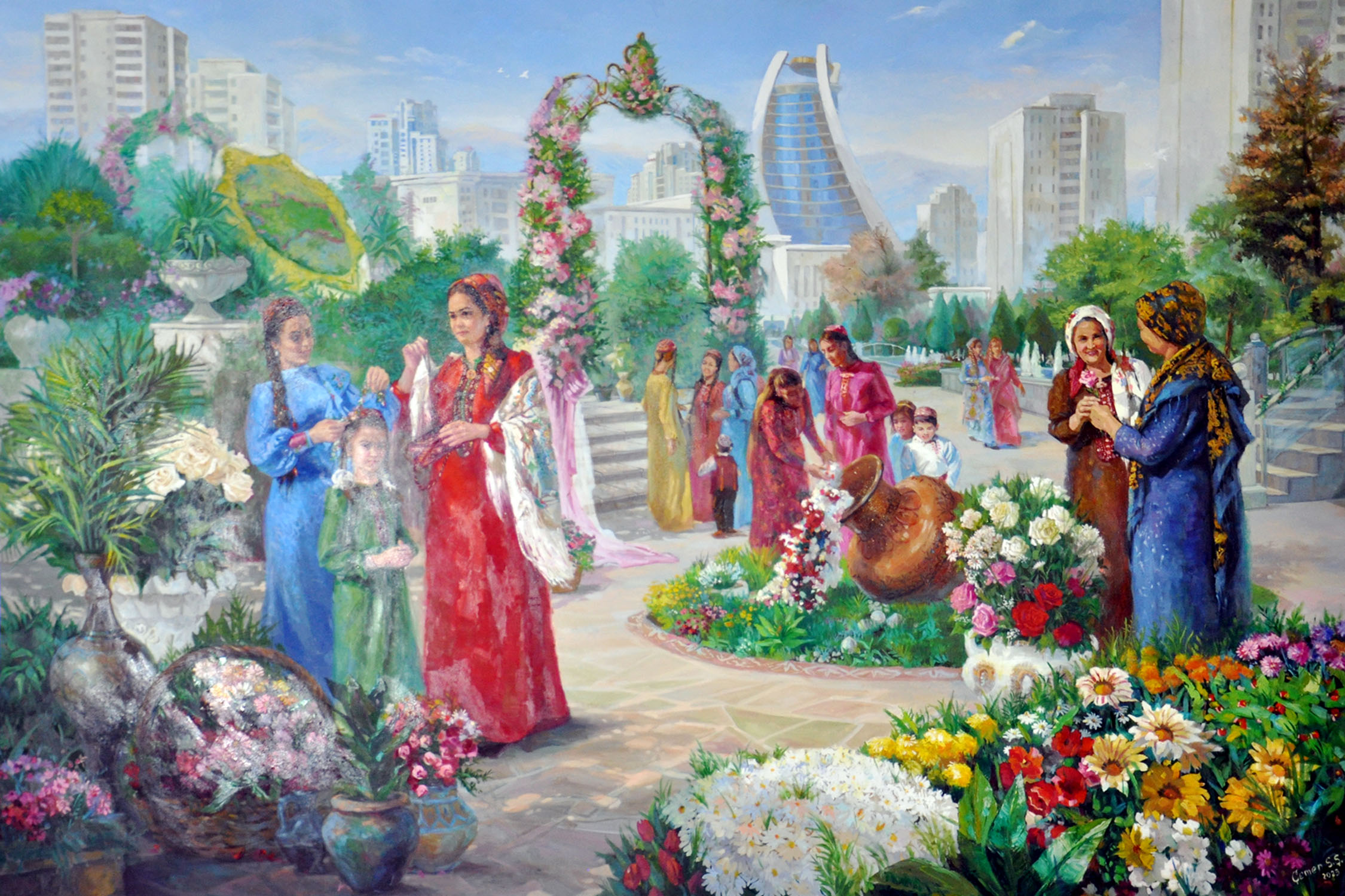 “Sungat äleminiň bahary” exhibition opened at the State Academy of Arts of Turkmenistan