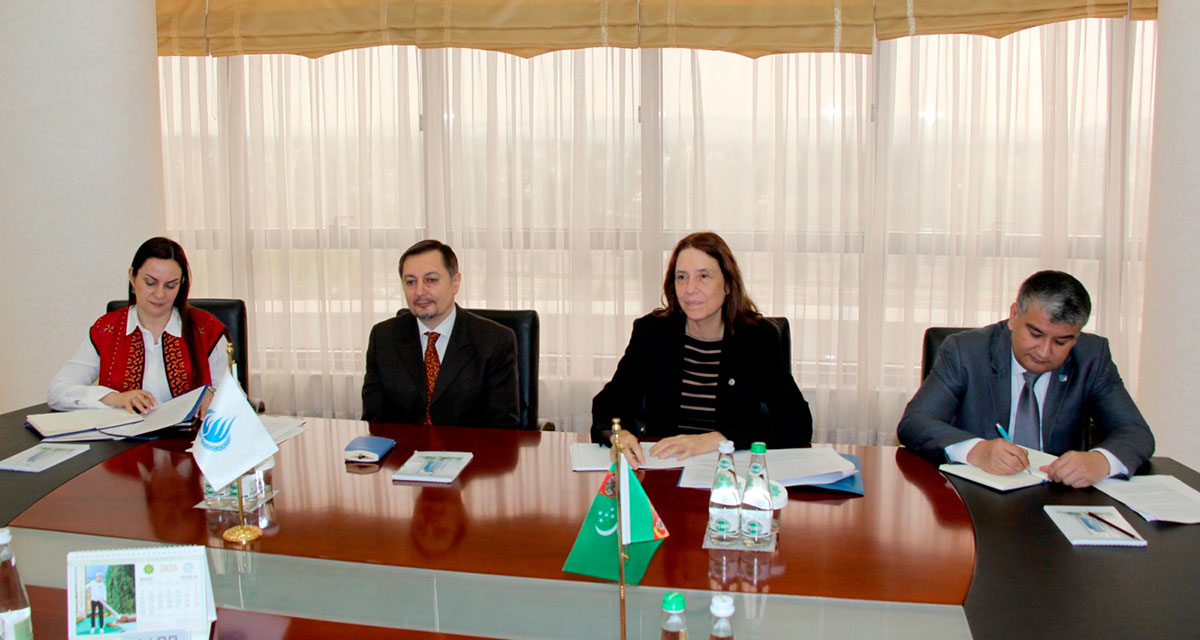 BMG-niň Adam hukuklary boýunça Ýokary komissarynyň müdirliginiň Merkezi Aziýa üçin sebitleýin wekili bilen duşuşyk geçirildi