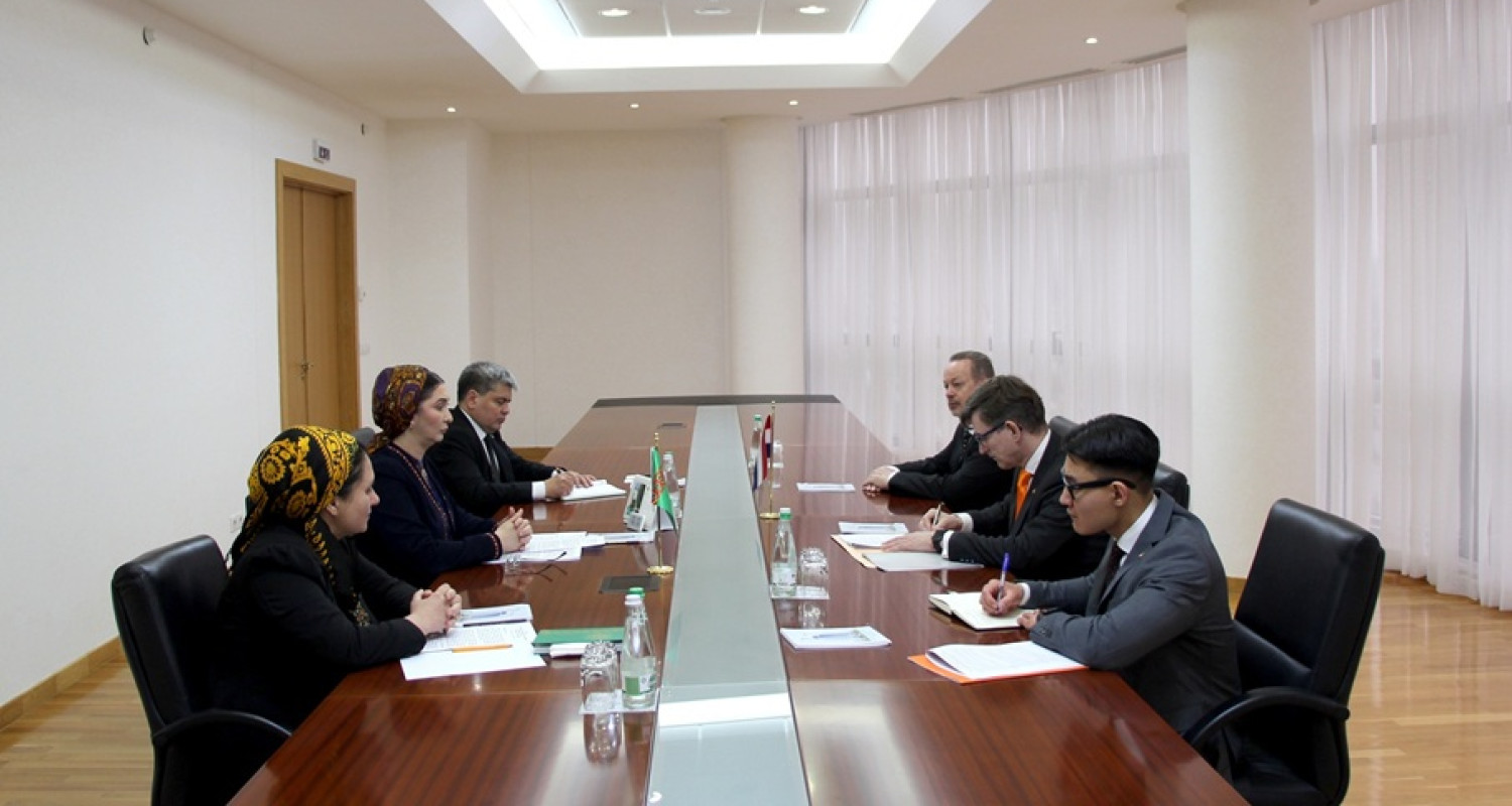 A meeting was held at the MFA of Turkmenistan with Ambassador of the Kingdom of the Netherlands