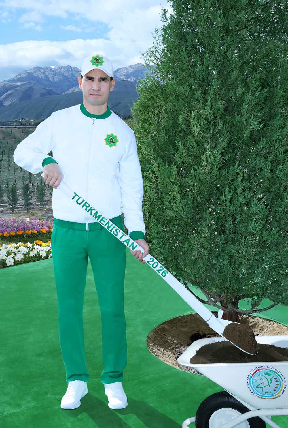 President Serdar Berdimuhamedov Took Part in a Nationwide Tree-Planting Campaign