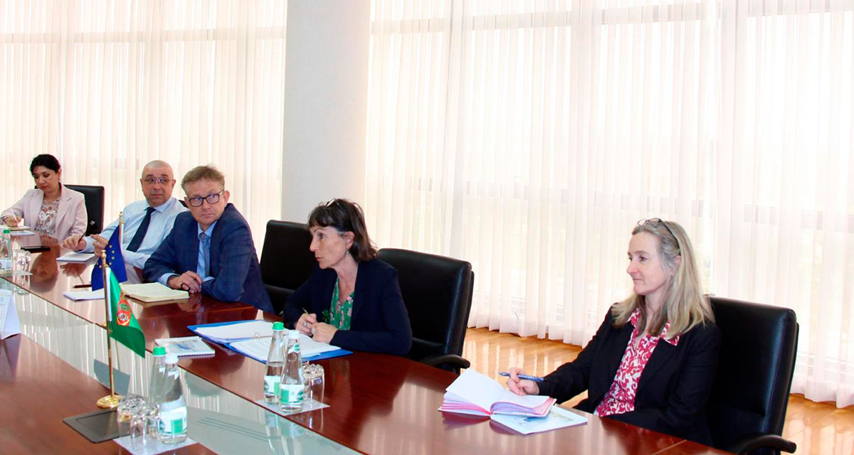 Ýewropa Komissiýasynyň Halkara hyzmatdaşlygy boýunça Baş müdirliginiň Merkezi Aziýa we Owganystan boýunça bölüminiň ýolbaşçysy bilen duşuşyk