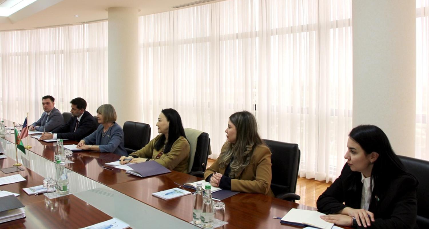 Türkmenistan bilen ABŞ-nyň arasynda Söwda-ykdysady hyzmatdaşlyk boýunça iş toparynyň mejlisi geçirildi