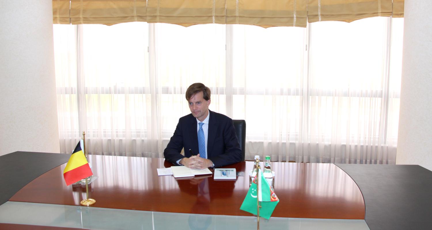 Issues of Turkmen-Belgian cooperation discussed at the MFA of Turkmenistan