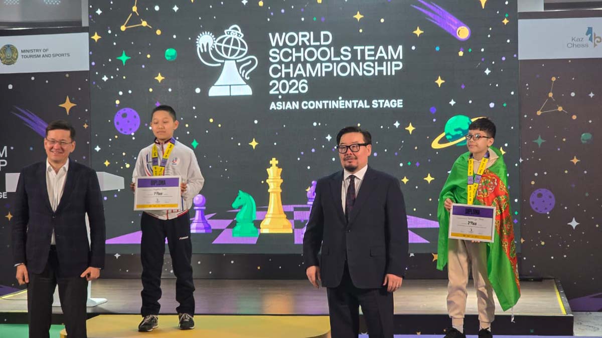 Туркменский шахматист стал бронзовым призёром на первой доске на чемпионате Азии среди школьных команд