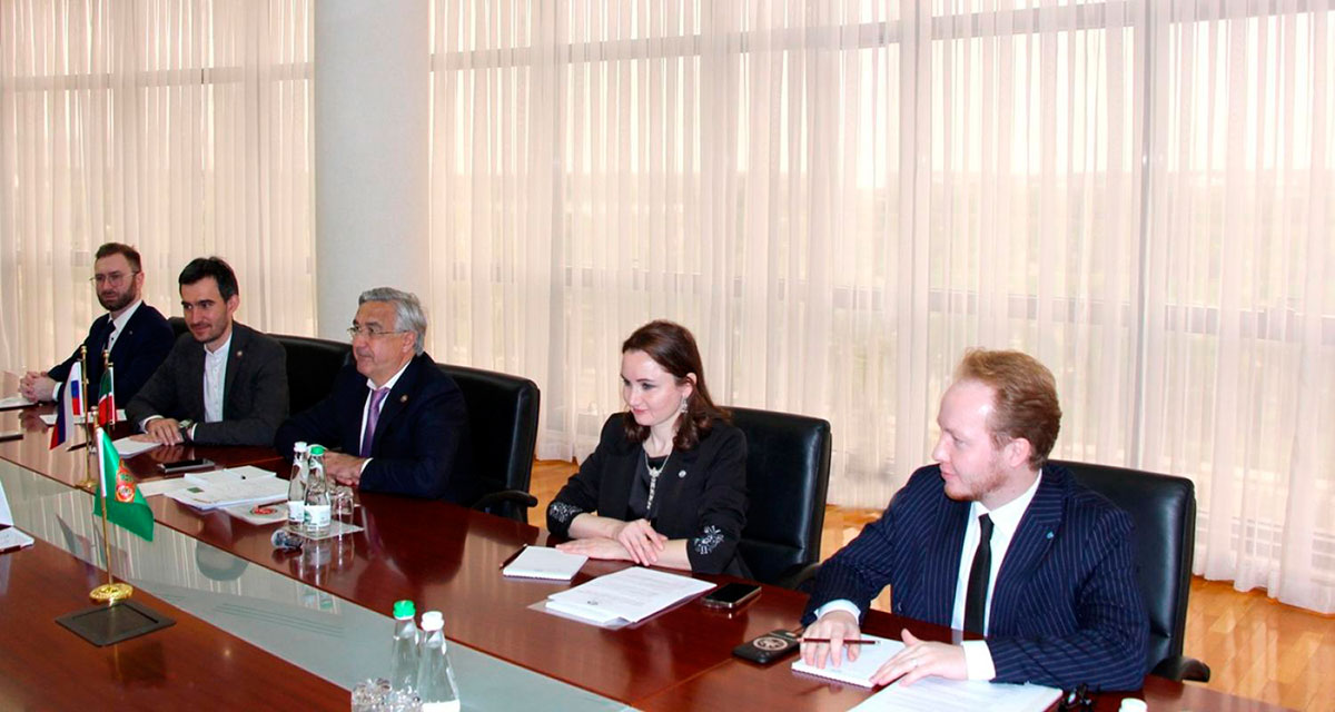Türkmenistanyň DIM-inde Russiýa Federasiýasynyň Tatarystan Respublikasynyň Premýer-ministriniň orunbasary bilen duşuşyk geçirildi