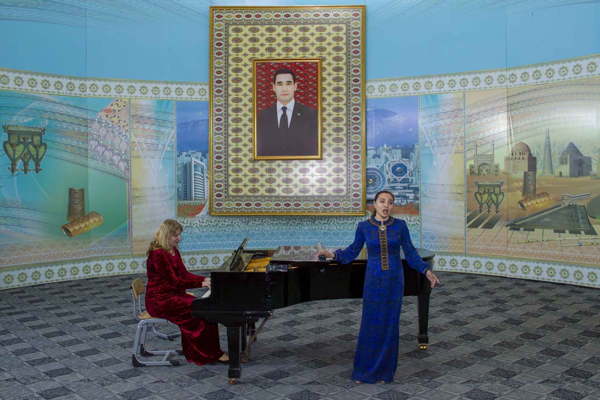 A chamber concert of classical music took place in Ashgabat