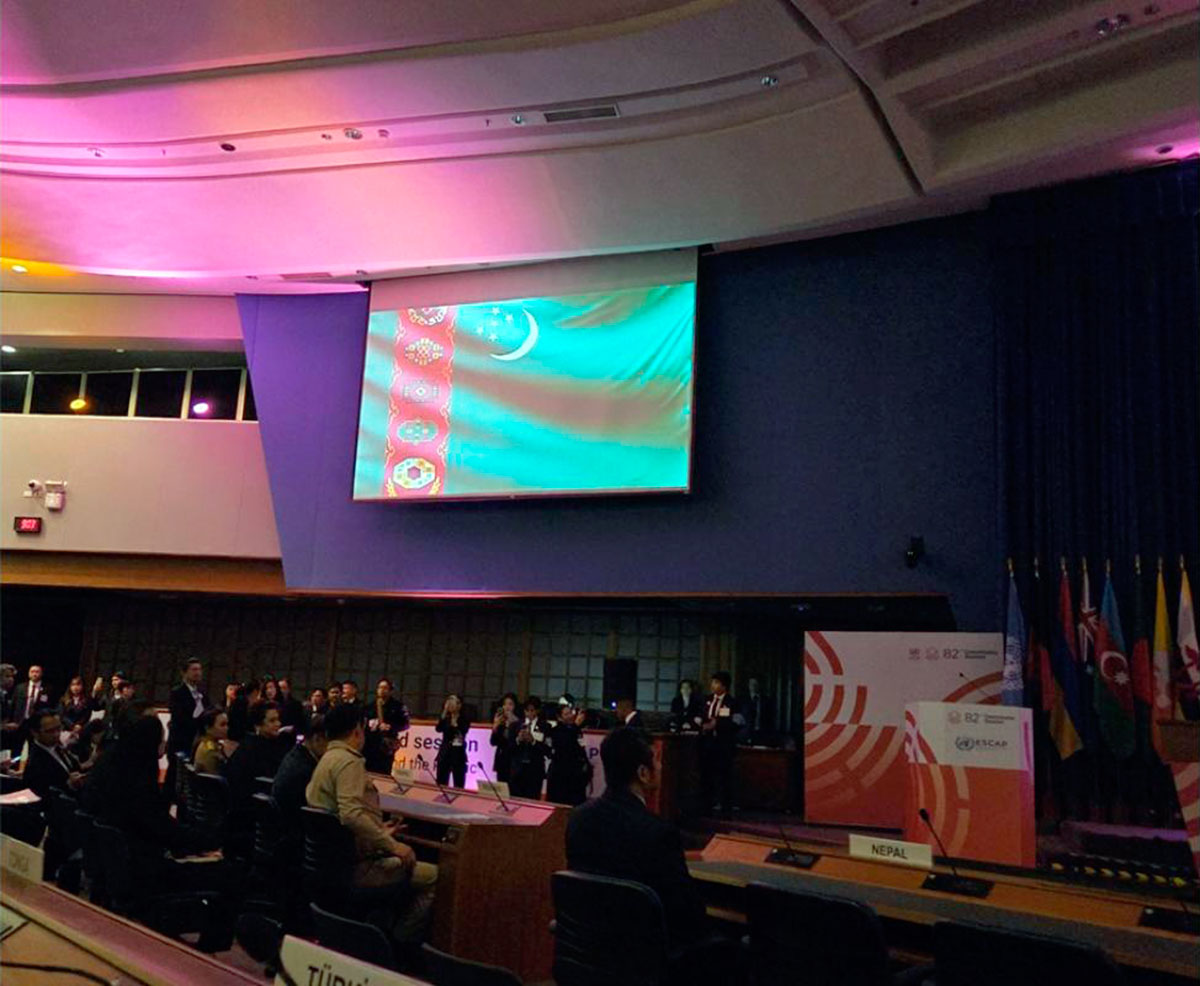 Türkmenistanyň wekiliýeti UNESCAP-yň 82-nji sessiýasyna gatnaşýar