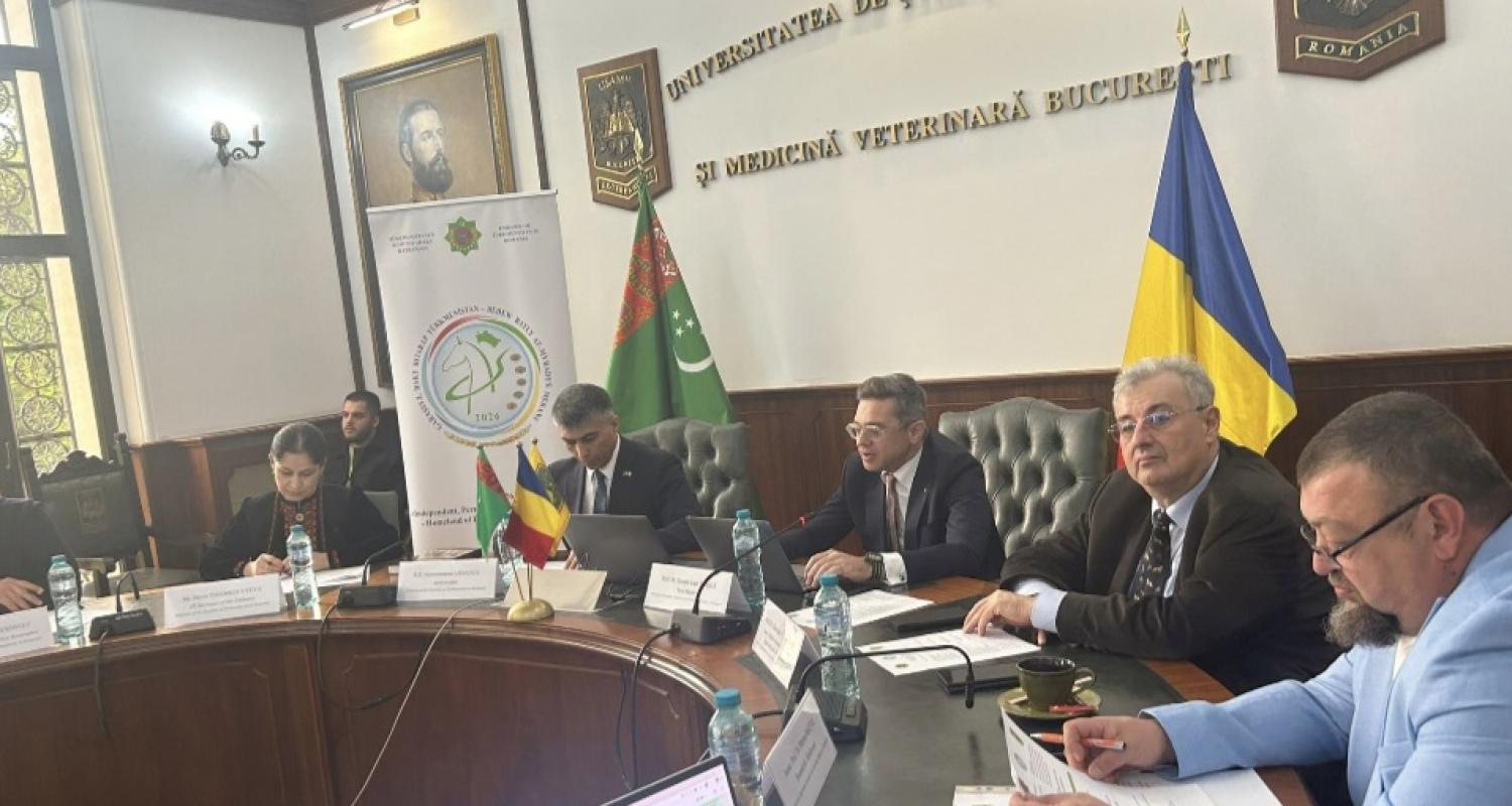 An international scientific round table dedicated to the 35th anniversary of the Independence of Turkmenistan and the motto of 2026 was held in Romania