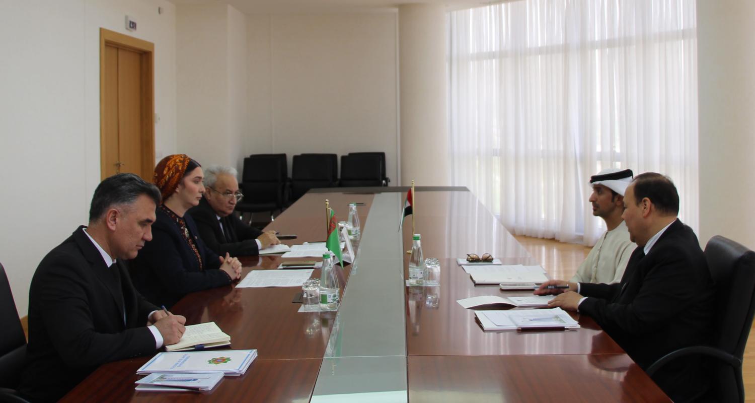 About the meeting with the UAE Ambassador to Turkmenistan