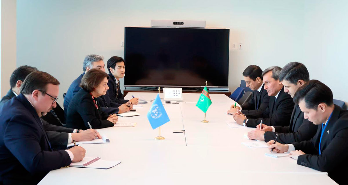 Minister of Foreign Affairs of Turkmenistan Holds Meeting with the UN Under-Secretary-General for Political and Peacebuilding Affairs