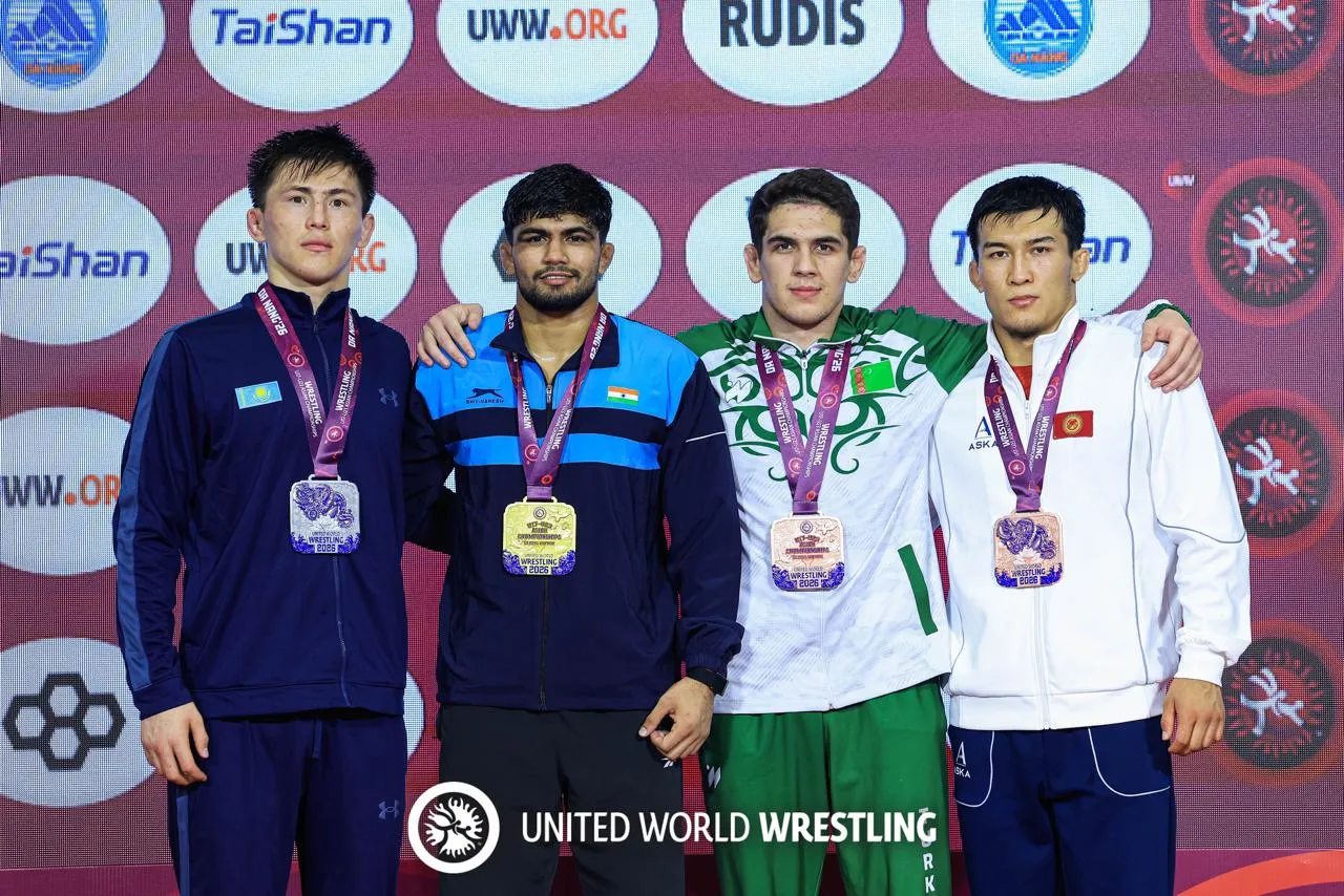 Turkmen freestyle wrestlers won four medals at the Asian U23 Championships