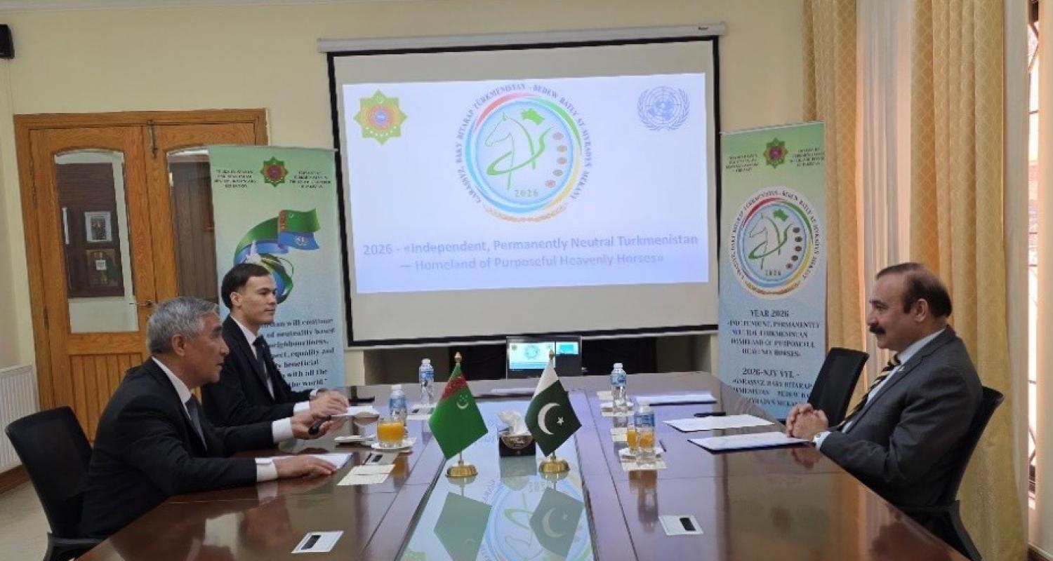 Pakistanyň Parlament işleri boýunça federal ministri Türkmenistanyň Yslamabatdaky Ilçihanasyna bardy
