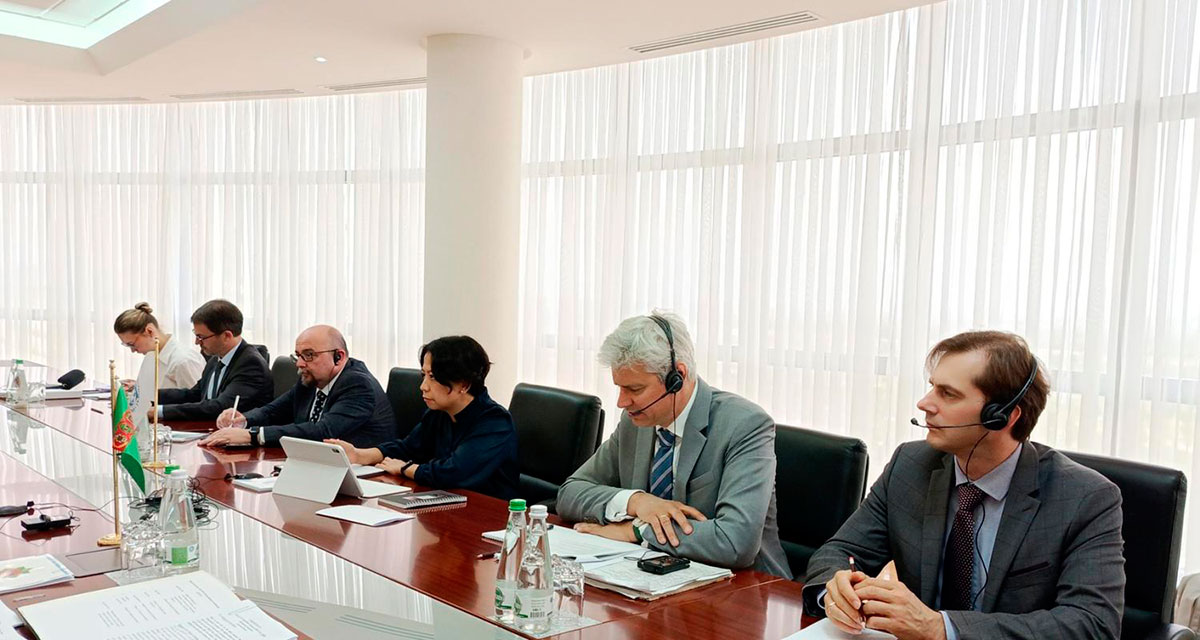 Meeting with the IMF Delegation Held at the Ministry of Foreign Affairs of Turkmenistan