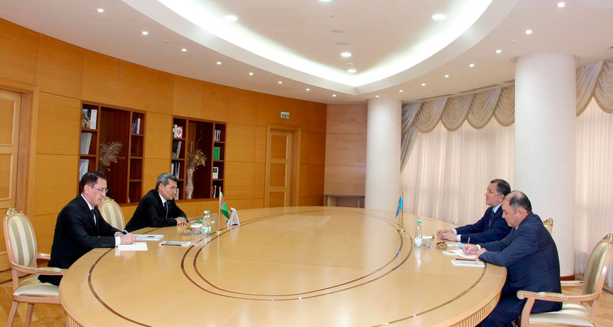 On the meeting with the Ambassador of the Republic of Kazakhstan to Turkmenistan