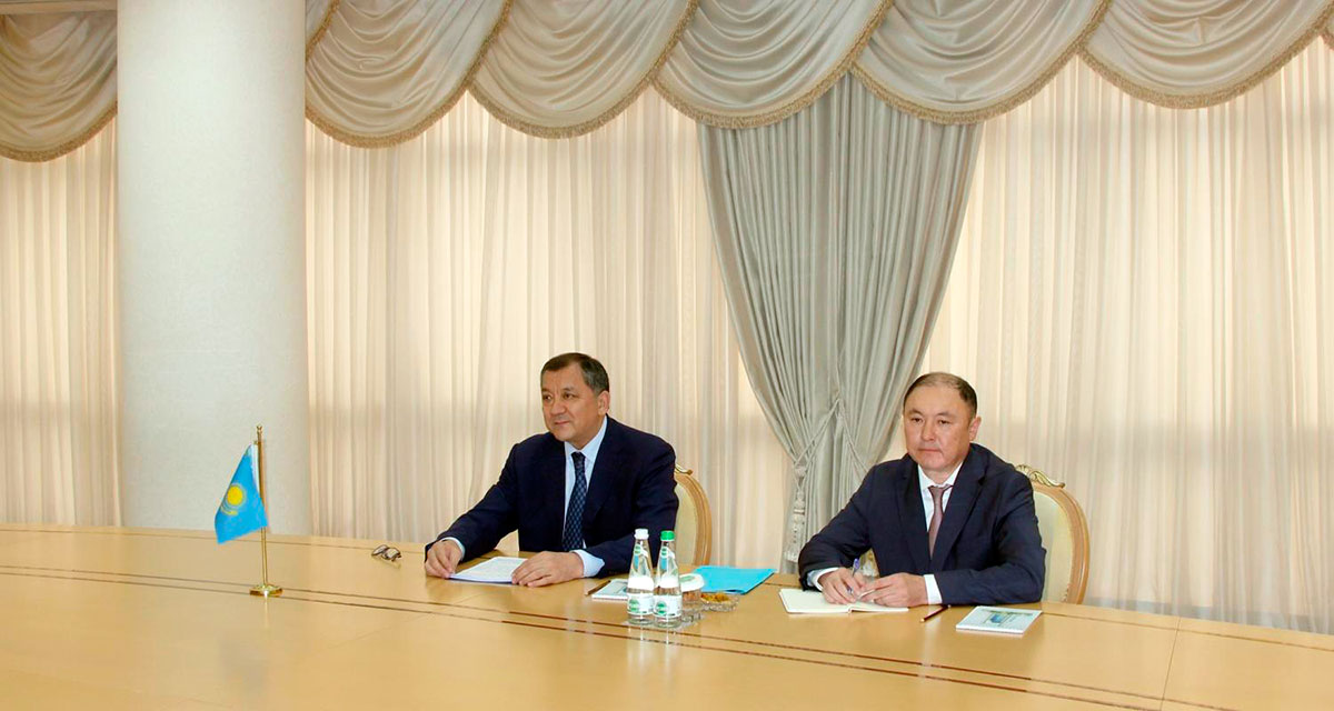 On the meeting with the Ambassador of the Republic of Kazakhstan to Turkmenistan