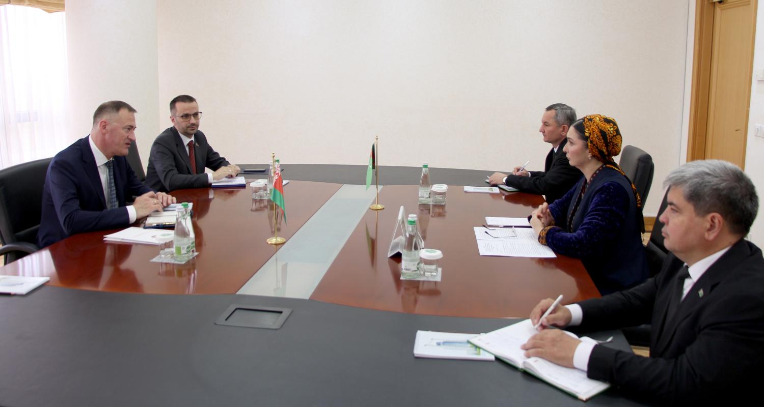 Belarus Respublikasynyň Türkmenistandaky Ilçisi bilen duşuşyk geçirildi