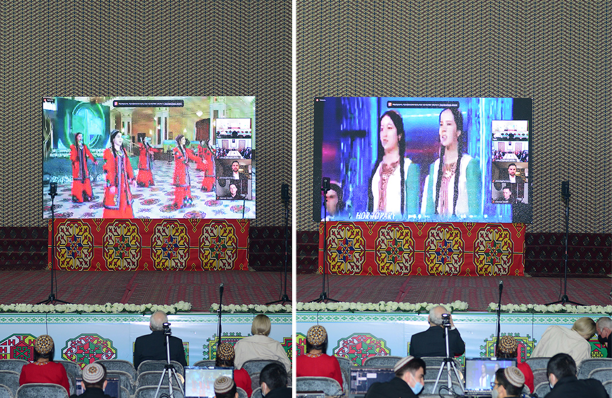 Ýürege ýakyn,  ýürekden  aýdylýan   köp sesli aýdym – a kapella