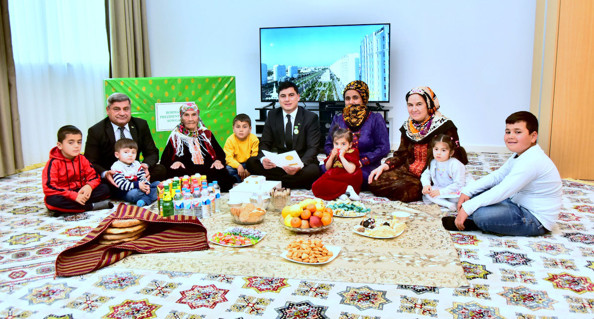 Ceremonial events are held in the Olympic village