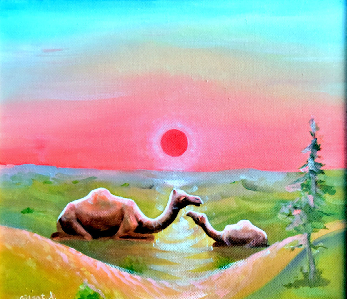 Türkmen nakgaşlarynyň Nowruza bagyşlanan işleriniň sergisi