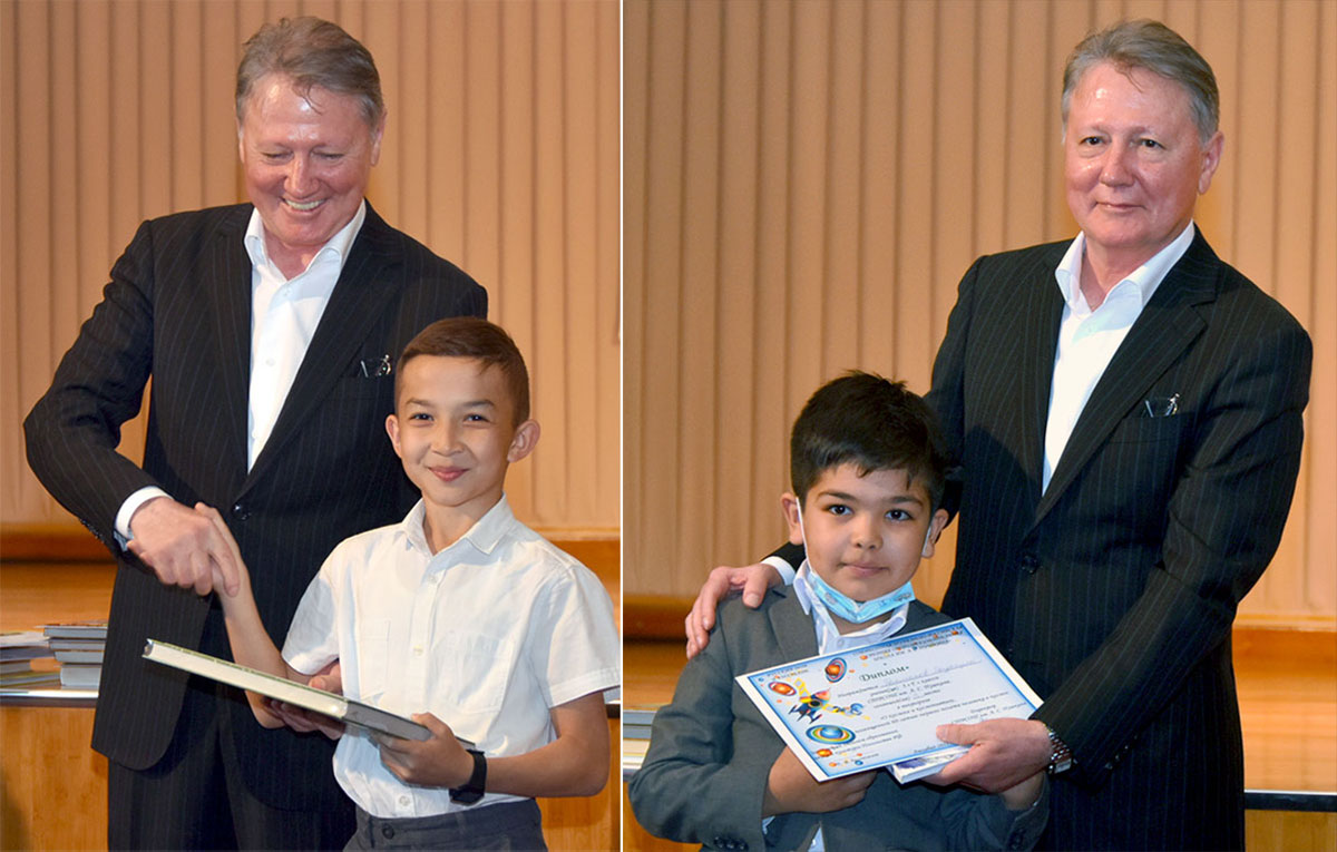 В туркмено-российской школе подвели итоги конкурсов в честь Международного дня полёта человека в космос